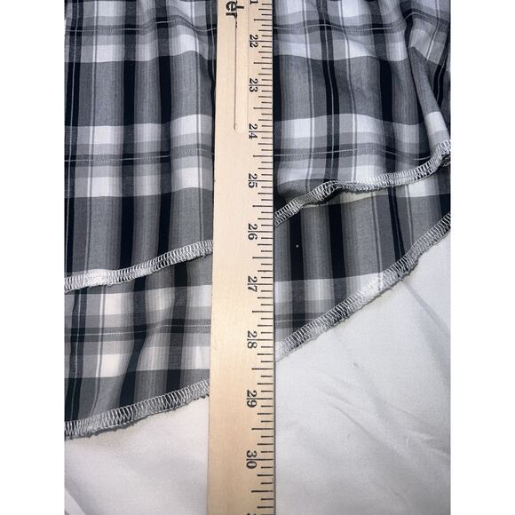 Wrangler Western Shirt Mens Size S Black White Plaid Snap Buttons Retro Cowboy - Picture 4 of 11